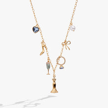 Load image into Gallery viewer, Bridal Multi-Charm Necklace