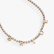 Load image into Gallery viewer, “Bride” Crystal Tennis Necklace