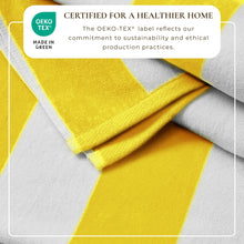 Load image into Gallery viewer, Cotton Velour Cabana Stripe Beach Towel - Novia Collection
