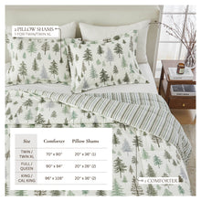 Load image into Gallery viewer, Reversible Christmas Comforter and Sham Set - Holiday / Lodge Odette Collection