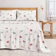 Load image into Gallery viewer, Turkish Cotton Christmas Flannel Sheet Set - Whittaker Collection