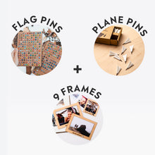 Load image into Gallery viewer, Bundle: 9 Photo Frames, Flags and Airplanes Pins