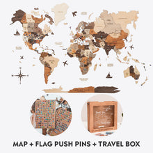 Load image into Gallery viewer, Bundle: Map, Flags Pins, Travel box