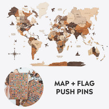 Load image into Gallery viewer, Bundle: Map and Flags Pins