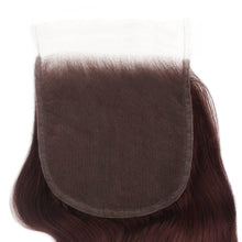 Load image into Gallery viewer, Burgundy Body Wave 5x5 HD Lace Human Hair Closure