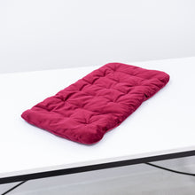 Load image into Gallery viewer, Sleeping Cat Pillow - Burgundy