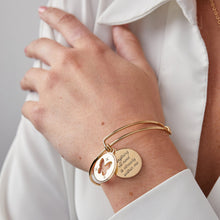 Load image into Gallery viewer, Hidden Message Butterfly Affirmation Bangle