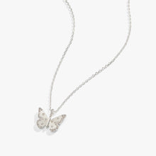 Load image into Gallery viewer, Butterfly + Crystal Necklace, Adjustable