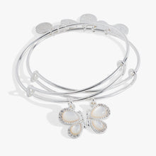 Load image into Gallery viewer, Perfect Pairs- Butterfly Wings Bangle Set of 2
