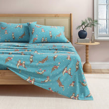 Load image into Gallery viewer, Turkish Cotton Christmas Flannel Sheet - Whittaker Collection