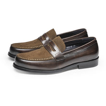 Load image into Gallery viewer, Men's Genuine Leather Slip-On Loafers | Business Formal &amp; Casual Dress Shoes