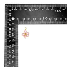 Load image into Gallery viewer, White Pink Mother of Pearl Flower Charm Pendant, Sku#LK1060