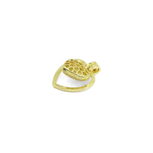 Load image into Gallery viewer, CZ Pave Double Heart Pendant, Sku#A216