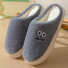 Load image into Gallery viewer, Cute Cartoon Big Eyes Slippers - Winter Warm Plush House Shoes for Women &amp; Men
