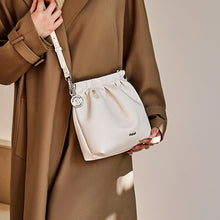 Load image into Gallery viewer, Genuine Leather Bucket Bag
