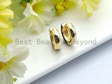 Load image into Gallery viewer, Enamel Gold Hoop Earrings, Sku#J88