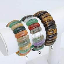 Load image into Gallery viewer, 9x25mm Curved Rectangle Stretchy Bracelet, Sku#U1982