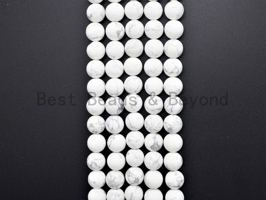 Natural Matt Round Howlite beads, sku#U398