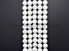 Load image into Gallery viewer, Natural Matt Round Howlite beads, sku#U398