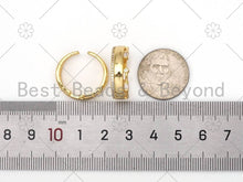 Load image into Gallery viewer, CZ Band Adjustable Ring, Sku#X211