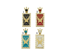 Load image into Gallery viewer, CZ Enamel Butterfly Pendant, Sku#JL78