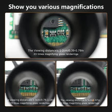 Load image into Gallery viewer, 2-LED Head-Mounted Magnifier Glasses – 8x/15x/23x with Repair Light