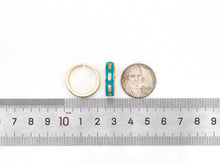 Load image into Gallery viewer, Colorful Enamel CZ Line Medium Band/Stacked Ring