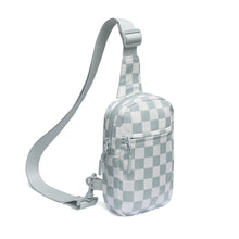 Load image into Gallery viewer, Waterproof Plaid Crossbody Bag - Lightweight Travel Sling Bag for Women &amp; Men
