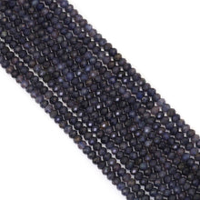 Load image into Gallery viewer, Genuine Iolite Faceted Rondelle Beads, Sku#U1668