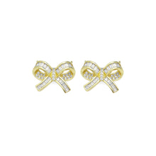 Load image into Gallery viewer, Baguette CZ Bowknot Connector Charm, Sku#LK919