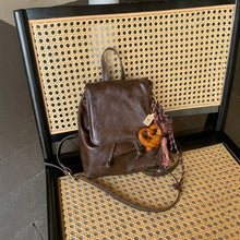 Load image into Gallery viewer, Vintage PU Leather Textured Shoulder Bag – Soft Crossbody Handbag for Women