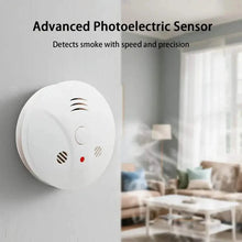 Load image into Gallery viewer, Smoke and Fire Detector Alarm – Portable Photoelectric Fire Alarm with Silence Button