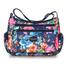 Load image into Gallery viewer, Women's Printed Canvas Shoulder Bag – Floral &amp; Landscape Pattern Crossbody Handbag