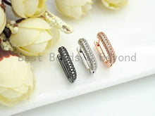 Load image into Gallery viewer, CZ Double Row Huggie Earring, Sku#J251
