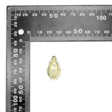 Load image into Gallery viewer, Clear CZ Pearl  drop Shape Earrings, Sku#A395
