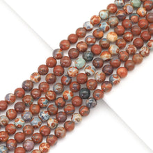 Load image into Gallery viewer, Red Blue Agate Round Smooth Beads, Sku#U1724c