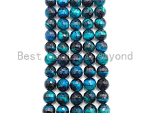 Load image into Gallery viewer, High Quality Natural Round Faceted Tiger Eye Round Beads,SKU#UA35