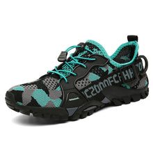 Load image into Gallery viewer, Men's Flyknit Hiking Shoes – Lightweight Non-Slip Outdoor Sneakers with Elastic Closure