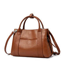 Load image into Gallery viewer, Women's Genuine Leather Crossbody Bag – Classic Minimalist Daily Commute Shoulder Bag