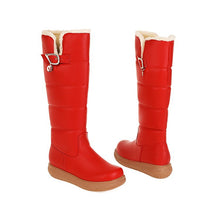 Load image into Gallery viewer, Women's Fleece-Lined High Boots - Warm Winter Boots with Side Zipper
