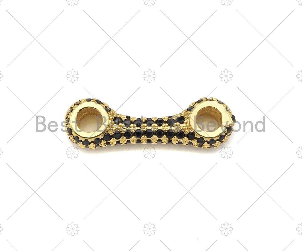 CZ Micro Pave Bracelet Bar Connector, LK227