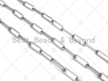 Load image into Gallery viewer, Non-tarnish Stainless Steel Paper Clip Chain, 7x19mm, Antique Silver Color Unfinished Jewelry Chains, Wholesale Chain,sku#A101