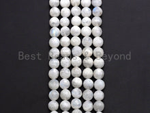 Load image into Gallery viewer, High Quality Natural Blue Moonstone faceted, Round Faceted 6mm/8mm/10mm/12mm Moonstone Beads, 15.5 Full Strand, sku# U818