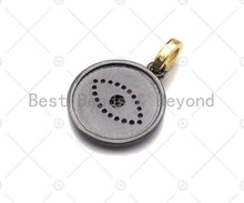 Load image into Gallery viewer, CZ  Evil Eye Crown Butterfly Elephant Coin Pendant, sku#L278
