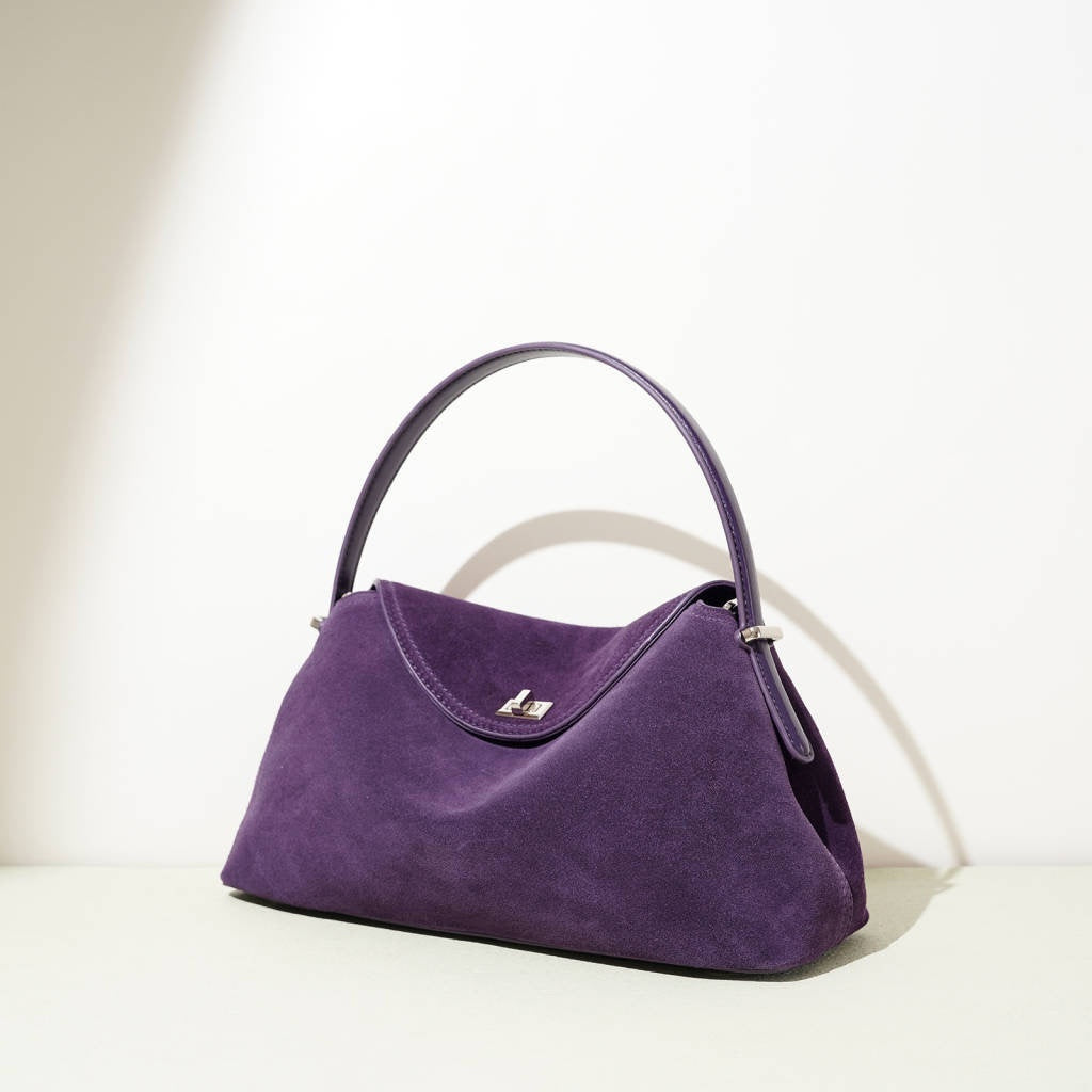 Women's Genuine Suede Leather Crossbody Bag – Minimalist Urban Style