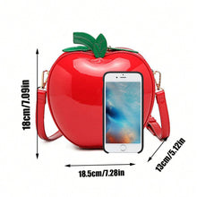 Load image into Gallery viewer, Apple-Shaped Crossbody Bag