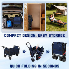 Load image into Gallery viewer, 2-in-1 Folding Wagon Cart Chair 650LBS Capacity