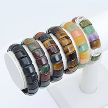 Load image into Gallery viewer, 10x15mm Curved Rectangle Stretchy Bracelet, Sku#U1984