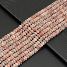 Load image into Gallery viewer, 4x6mm/5x8mm Smooth Rondelle Red Web Jasper Beads, Sku#U1907