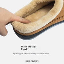 Load image into Gallery viewer, Men's Fur-Lined Non-Slip Bean Slippers | Warm Indoor Cotton Shoes | EU 39–49